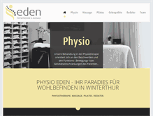 Tablet Screenshot of physioeden.ch